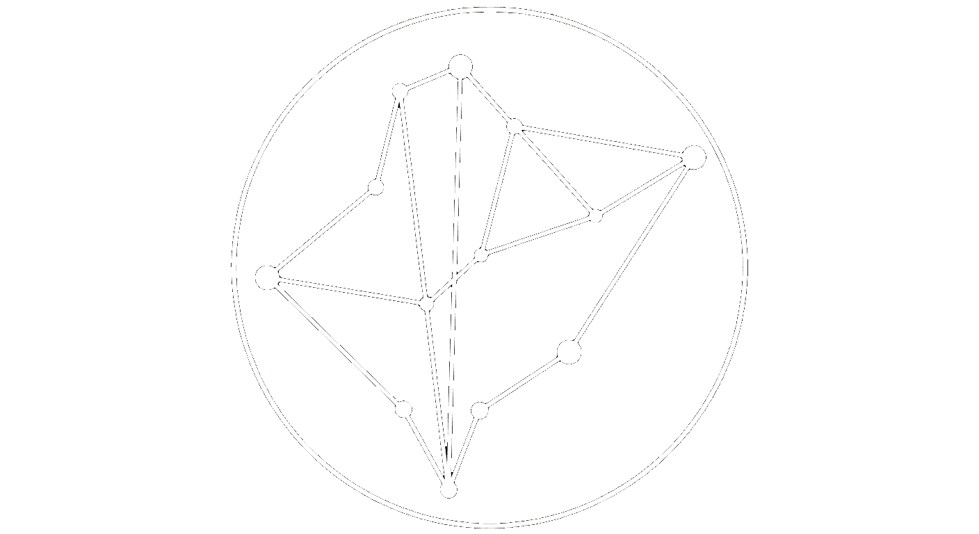 Serpentis logo: a network of connected nodes inside a circle